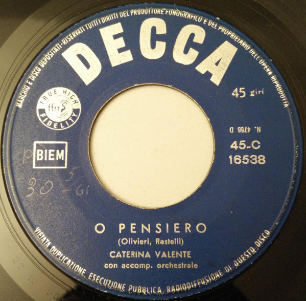O Pensiero / Nessuno Al Mondo