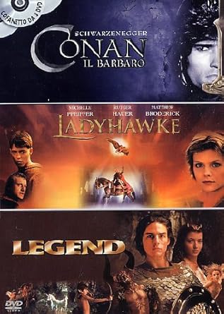 Cofanetto Fantasy Conan Il Barbaro + Legend + Ladyhawke