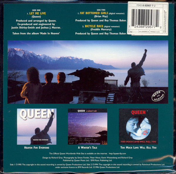 Let Me Live / Fat Bottomed Girls / Bicycle Race Picture Disc
