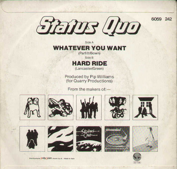 Whatever You Want / Hard Ride