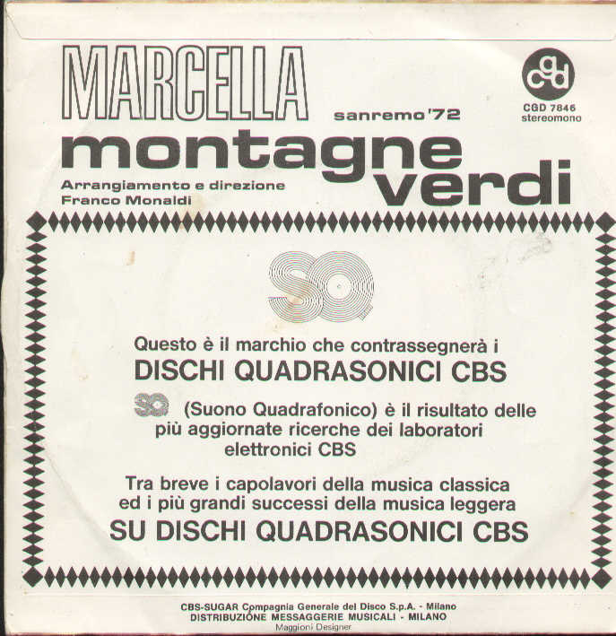 Montagne Verdi / Tu Insieme A Lei