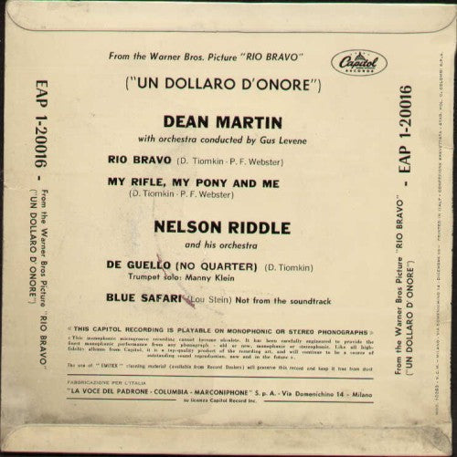 Rio Bravo / Un Dollaro D'onore
