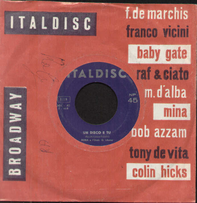 Folle Banderuola / Un Disco E Tu
