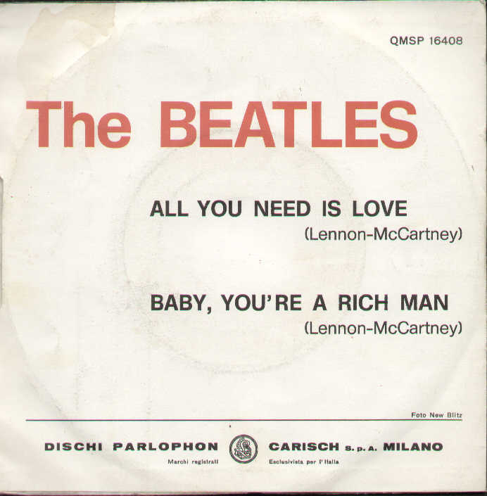 All You Need Is Love / Baby You're A Rich Man