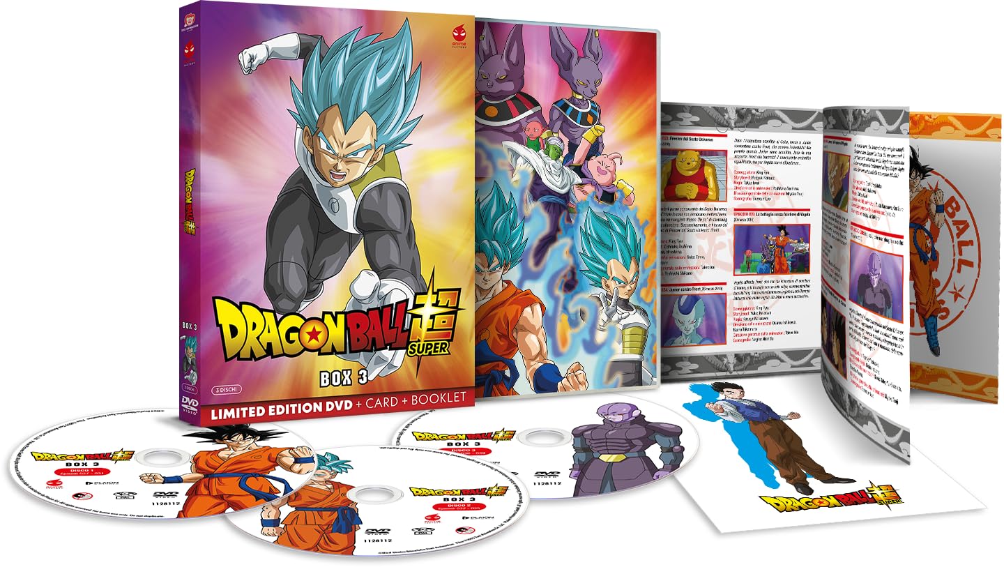 Dragon Ball Super Box 3 Limited Edion 3DVD + Card + Booklet