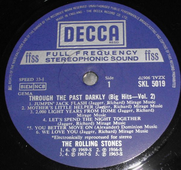 Through The Past Darkly Big Hits Vol.2