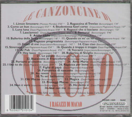 Le Canzoncine Di Macao