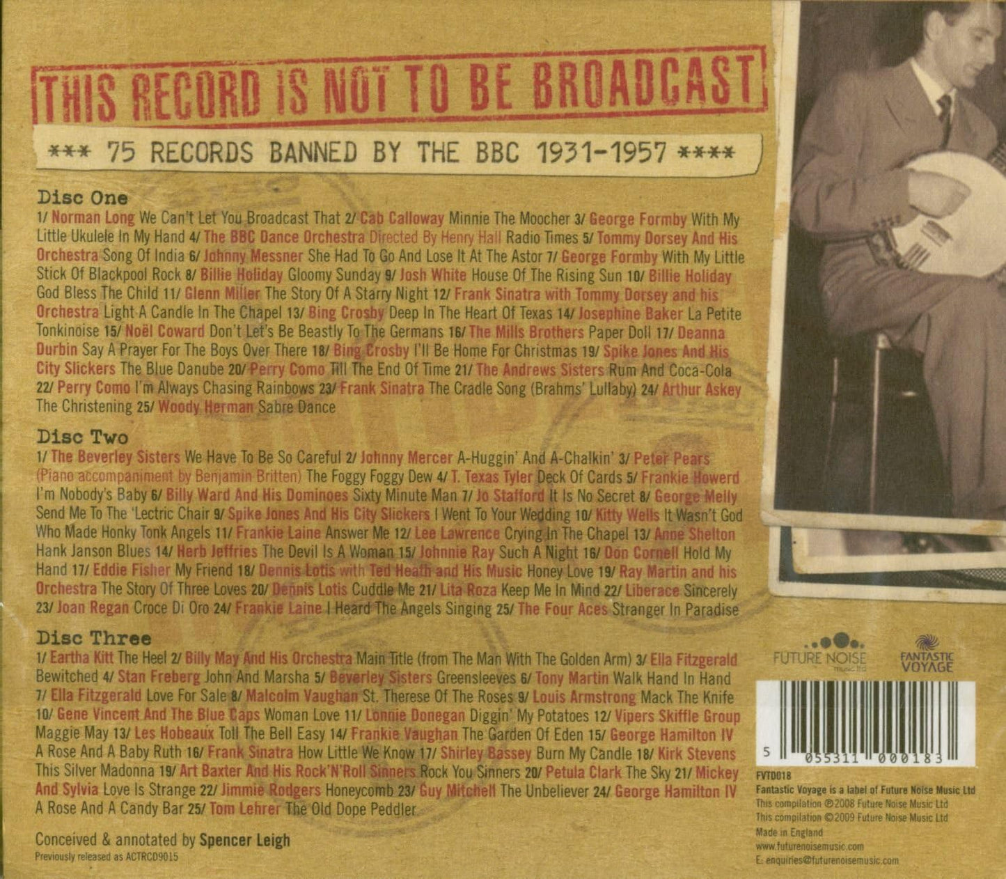 This Record Is Not To Be Broadcast 75 Records Banned By The BBC 1931-1957
