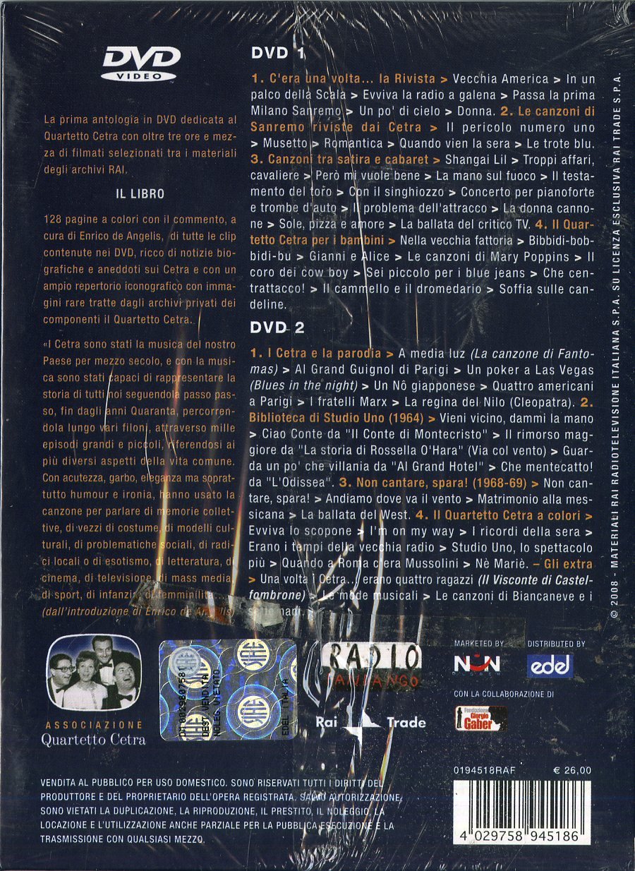 Antologia Di Canzoni Sketch E Parodie 2dvd+book