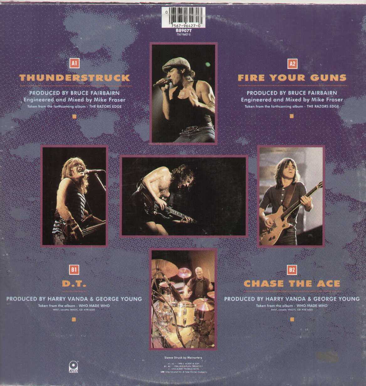 Thunderstruck / Fire Your Guns / D.T. / Chase The Ace