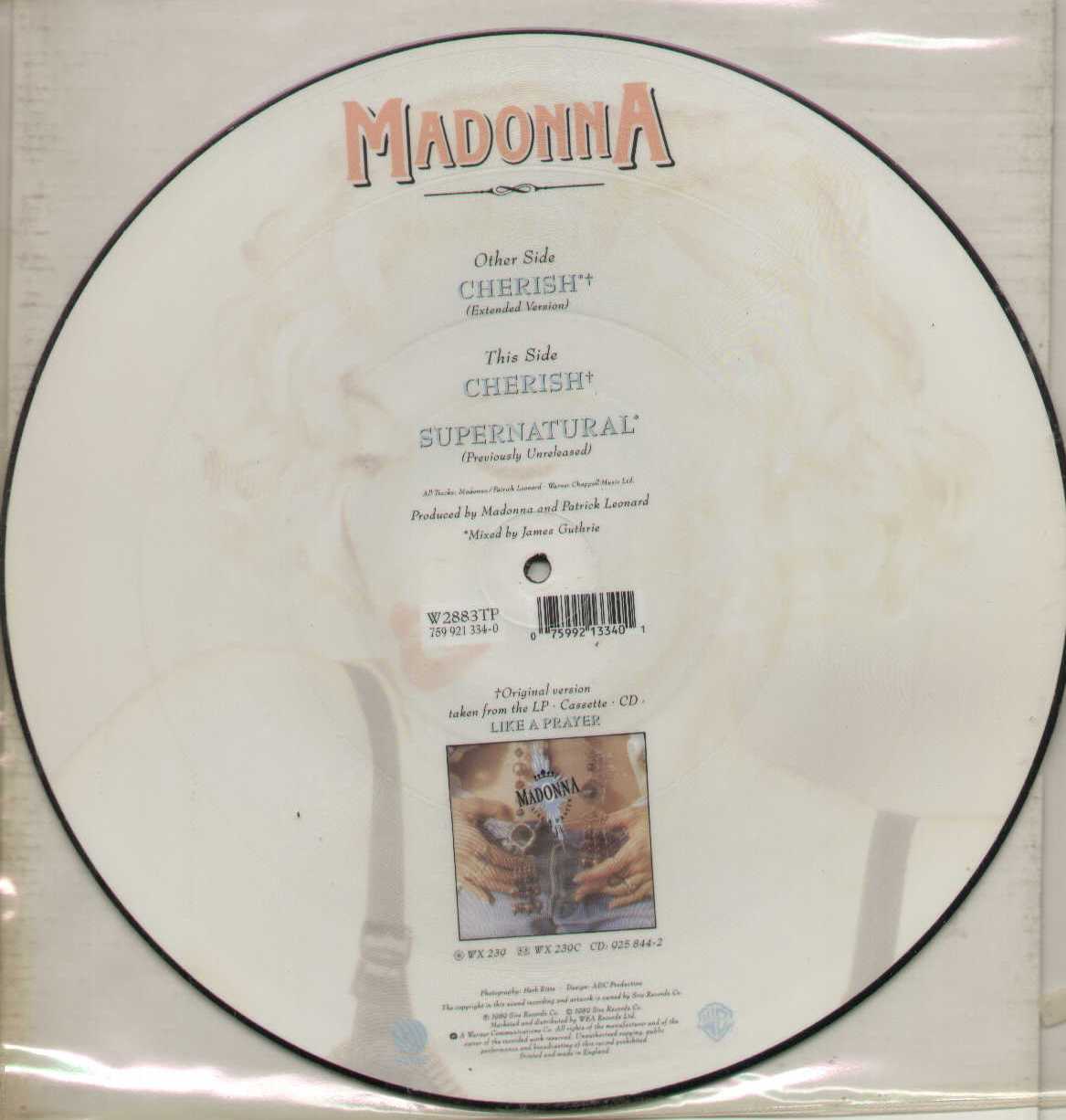 Cherish Picture Disc