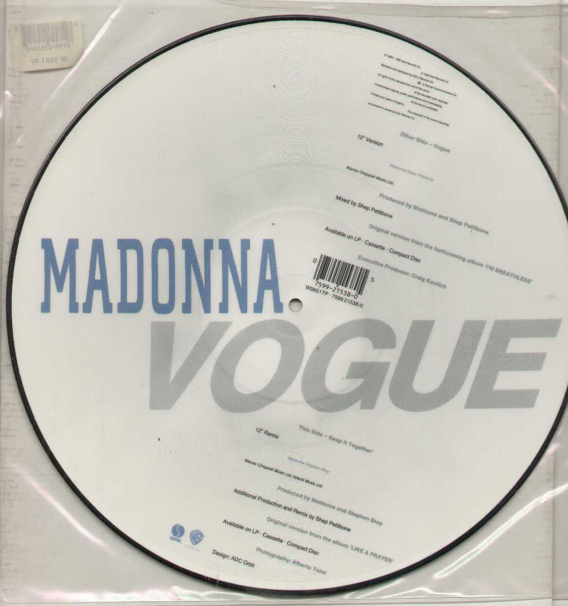 Vogue Picture Disc