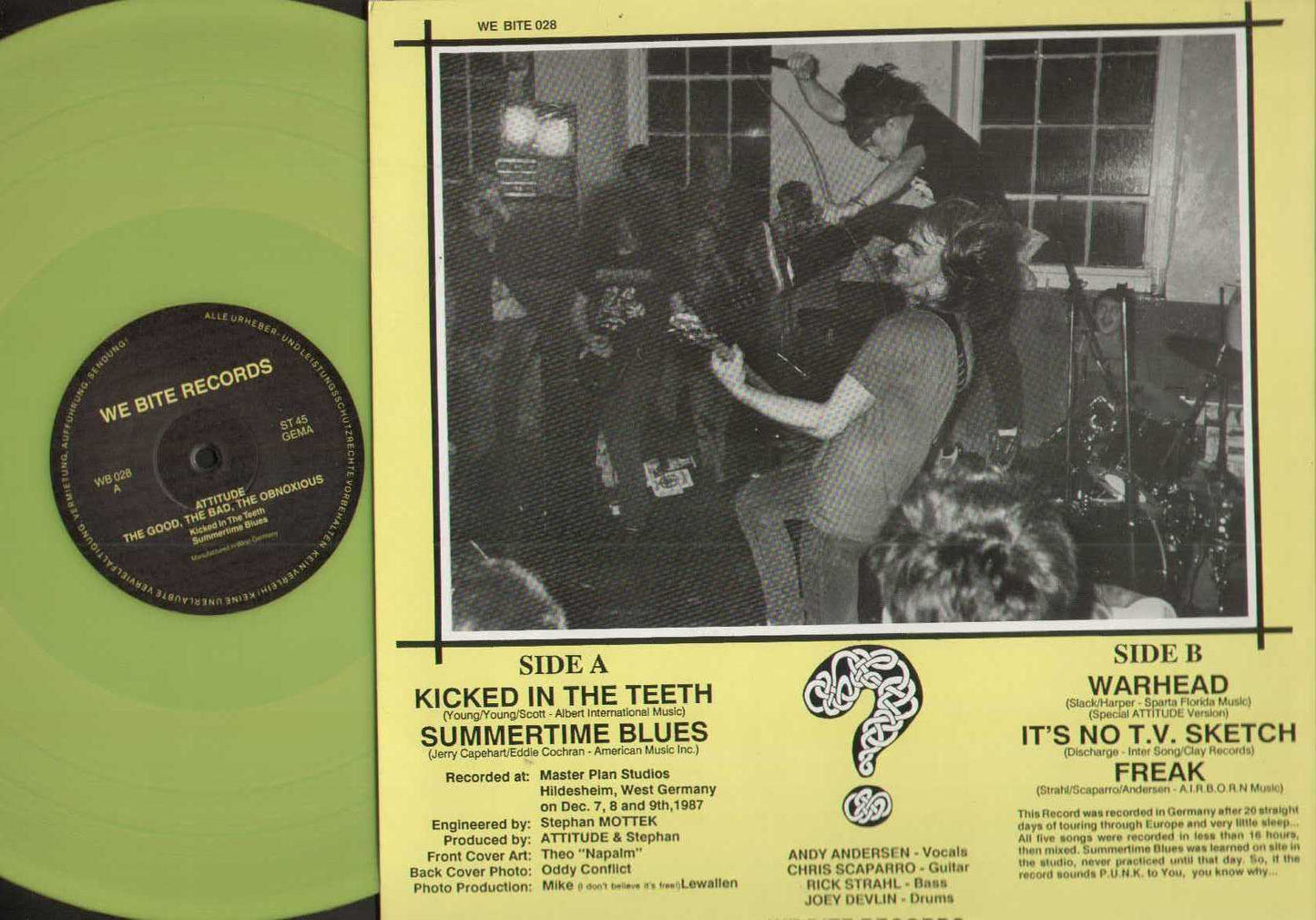 The Good The Bad The Obnoxious Yellow Vinyl