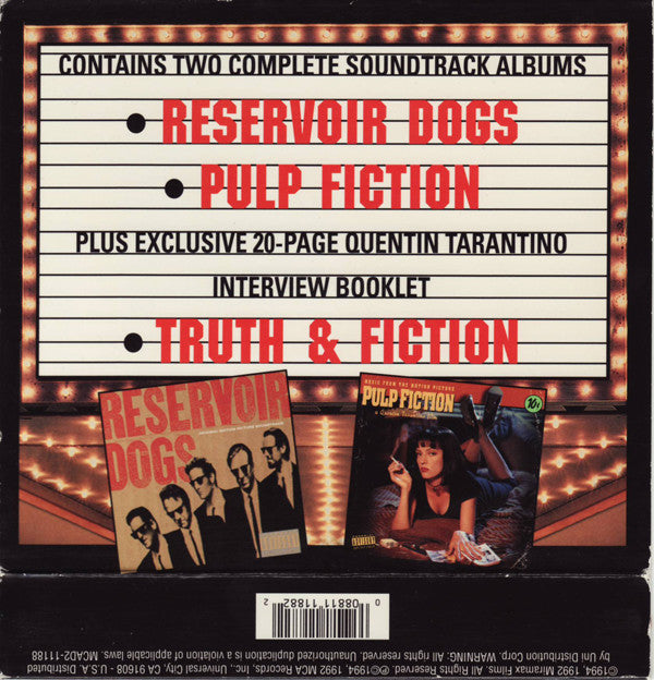 Double Feature Soundtracks From The Quentin Tarantino Films
