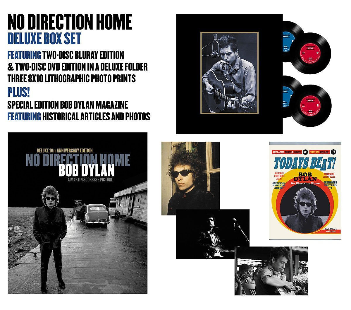 No Direction Home A Martin Scorsese Picture 2Dvd 2Blu Ray