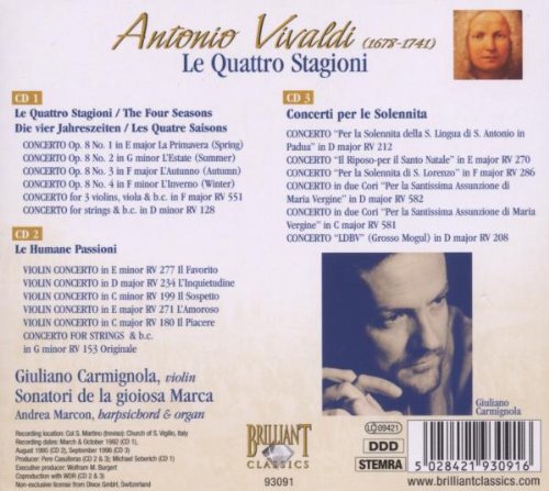 Four Seasons And Other Violin Concertos