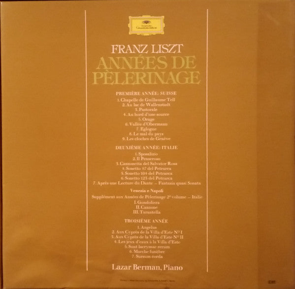 Annees De Pelerinage Gesamt Complete Integrale Boxset