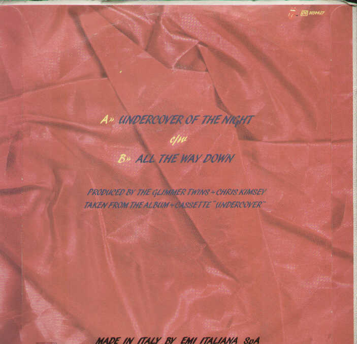 Undercover Of The Night / All The Way Down