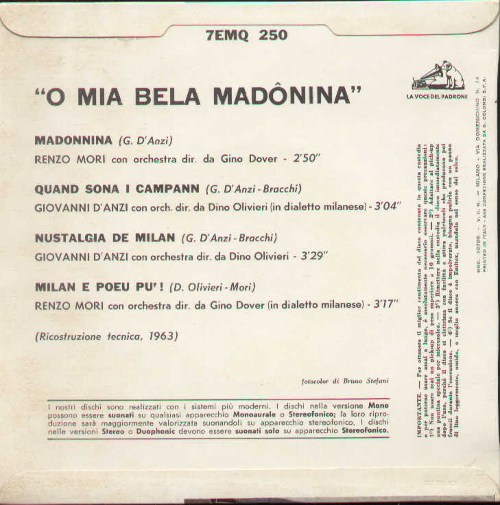 O Mia Bela Madonina
