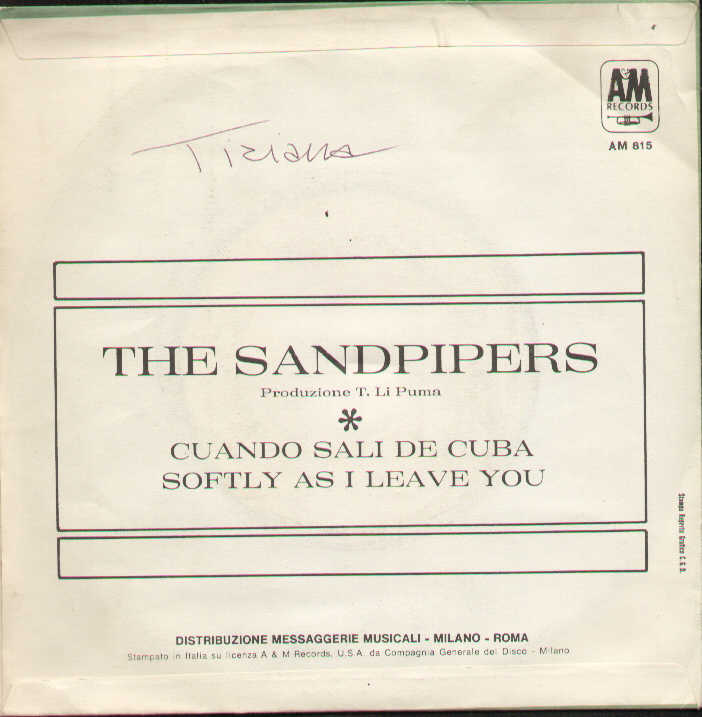 Cuando Sali Di N Cuba / Softy As I Leave You