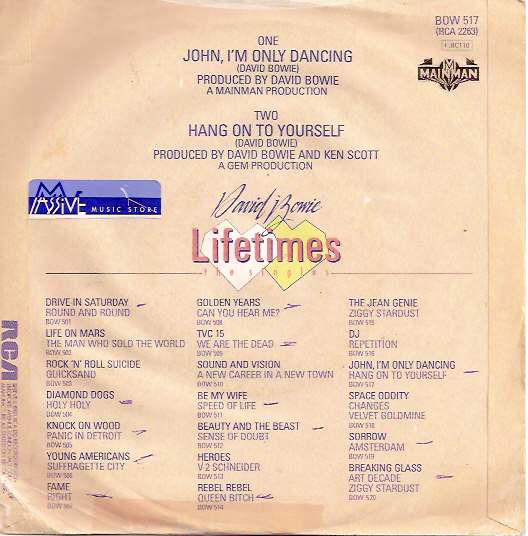 John I'm Only Dancing / Hang On To Yourself