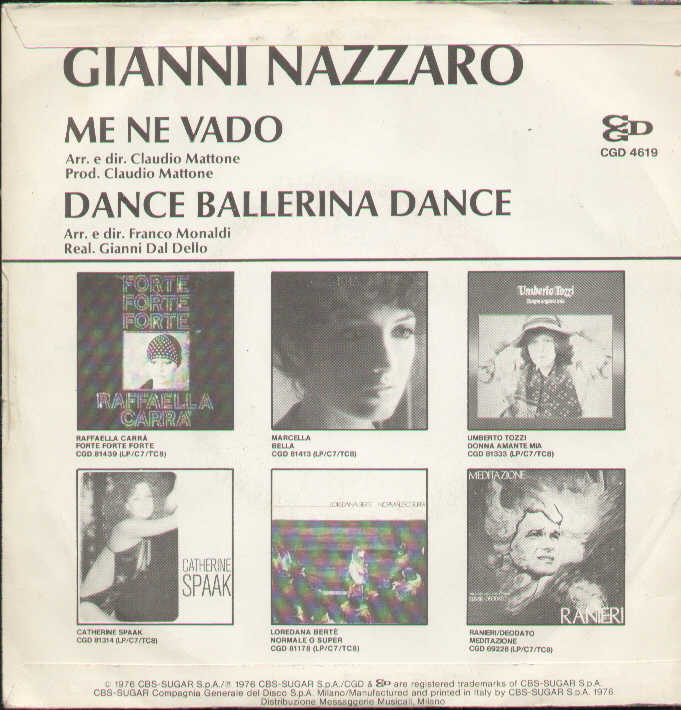 Me Ne Vado / Dance Ballerina Dance
