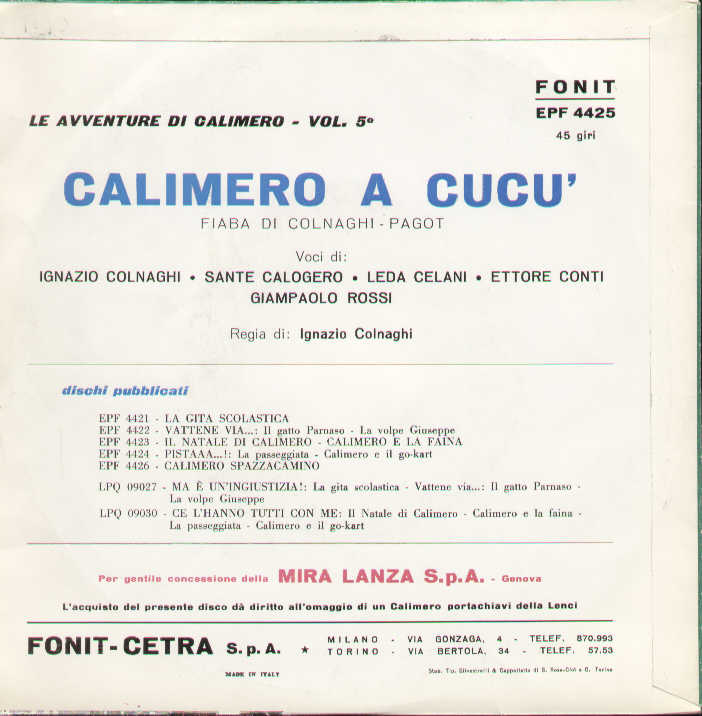 Calimero A Cucu