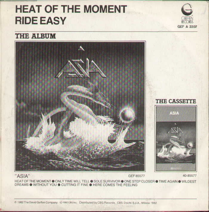Heat Of The Moment / Ride Easy