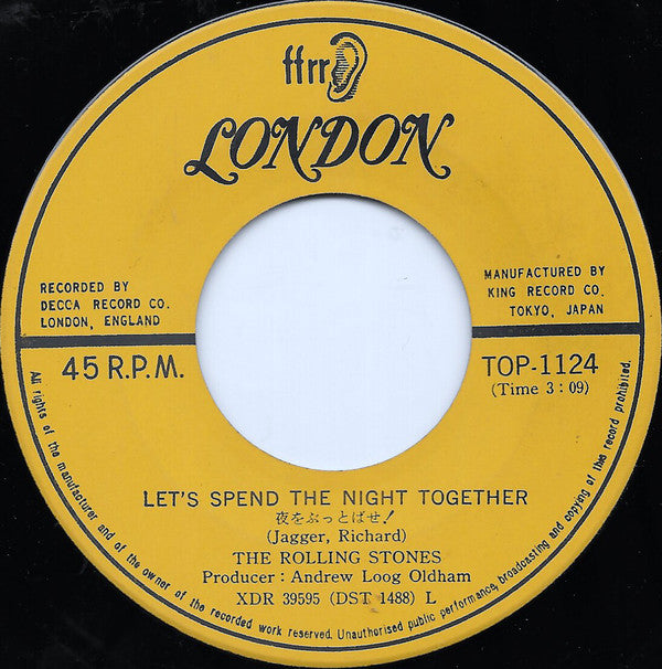 Let's Spend The Night Together / Ruby Tuesday Japan