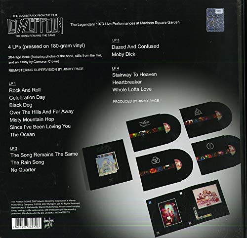 The Soundtrack From The Film The Song Remains The Same Box