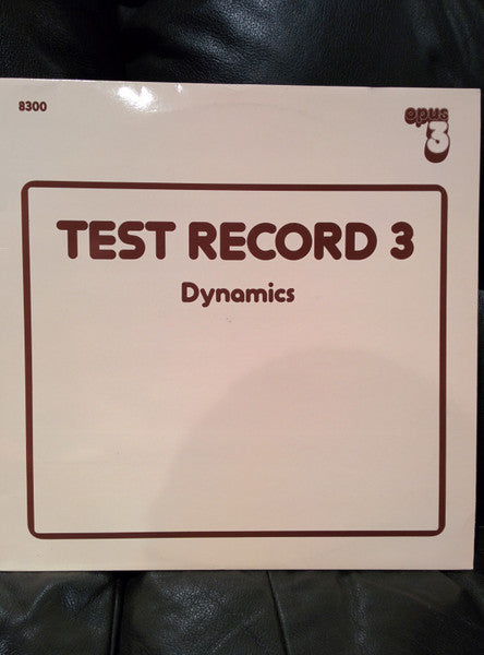 Test Record 3 - Dynamics