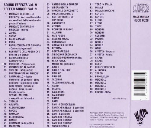 Sound Effects 9 - Effetti Sonori Vol. 9