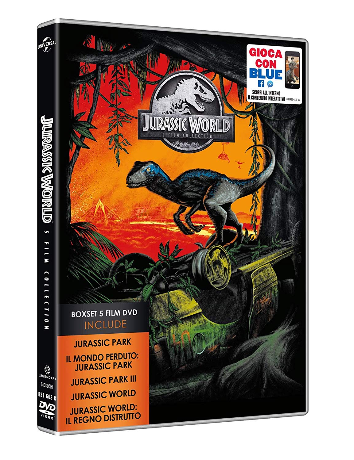 Jurassic World 5 Film Collection 5Dvd