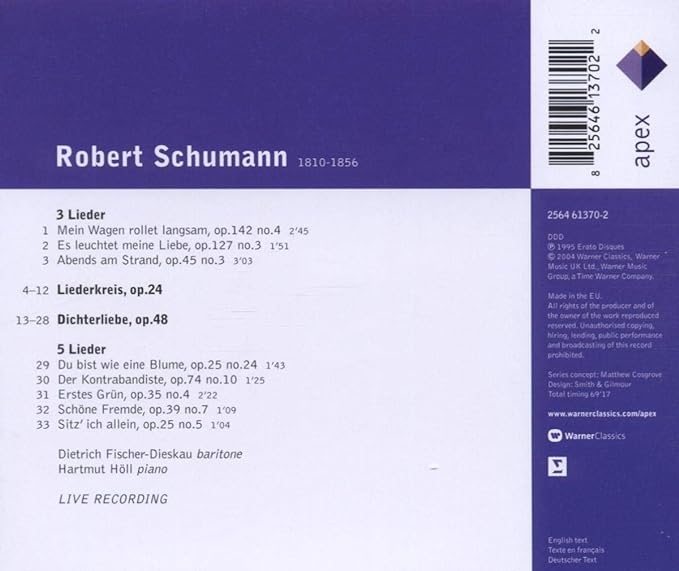 Liederkreis Op.24 Dichterliebe Op.48