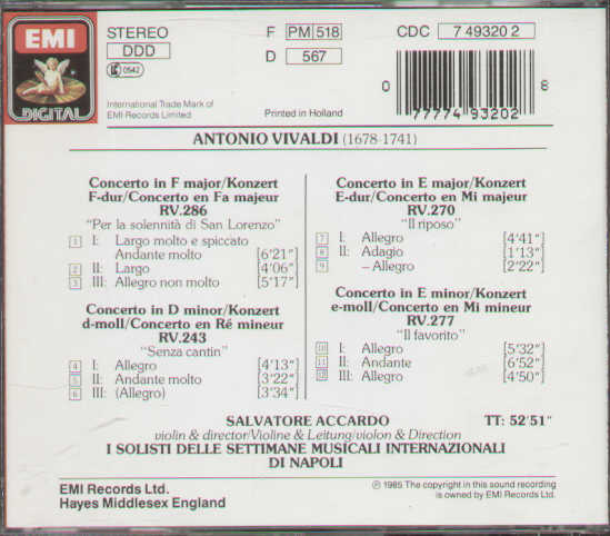 Violin Concertos