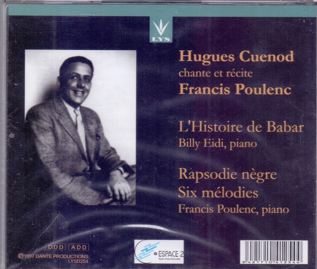 Chante Francis Poulenc L'istoire De Babar