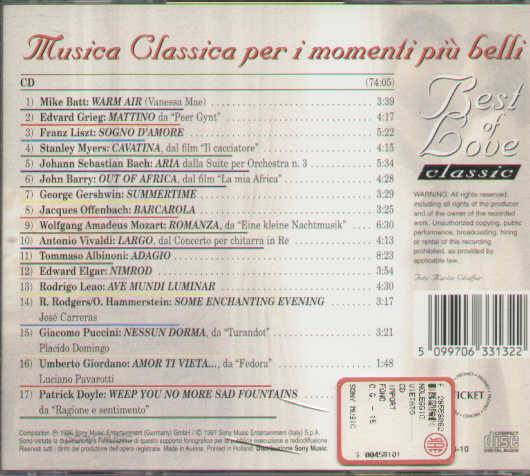 Best Of Love Classic