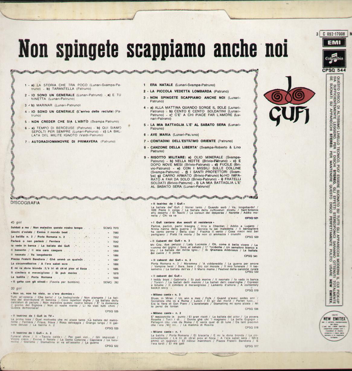 Non Spingete Scappiamo Anche Noi