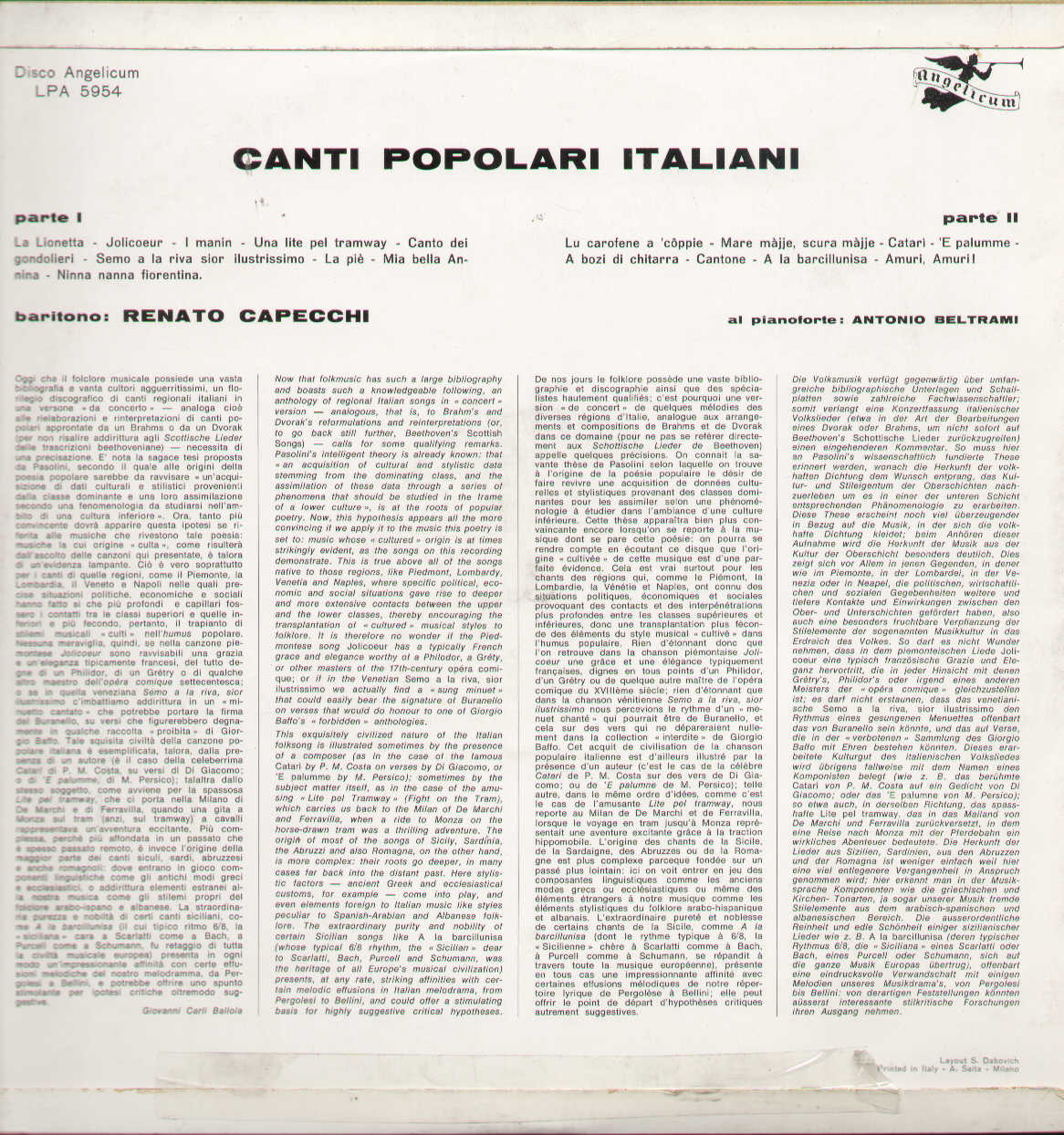 Canti Popolari Italiani