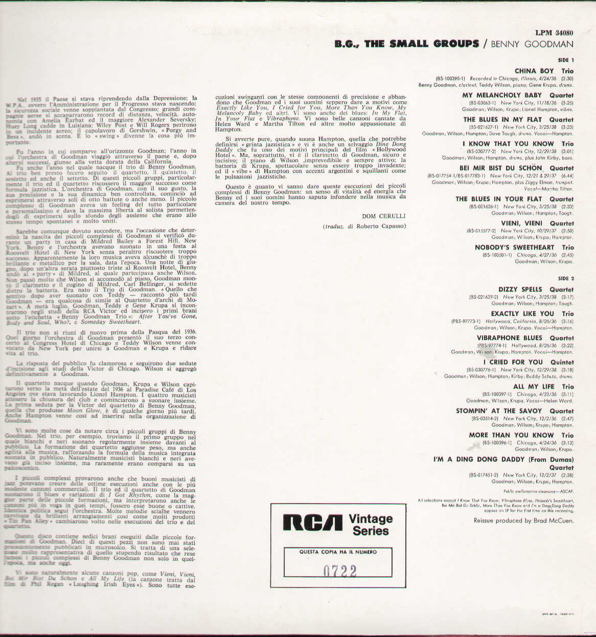 B.G.The Small Groups