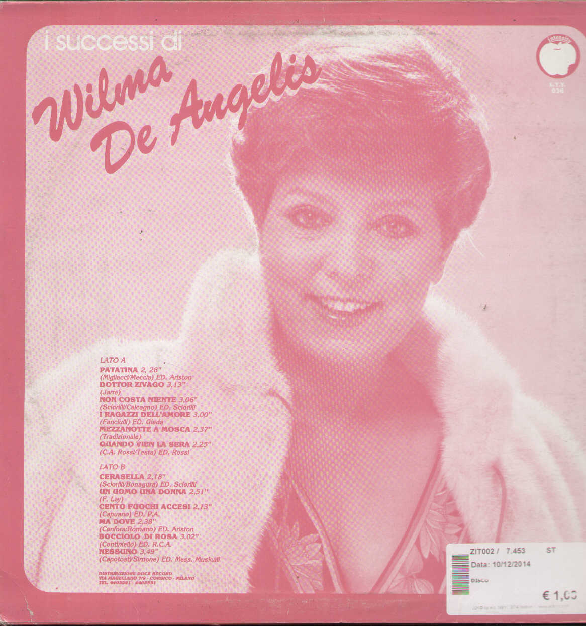 I Successi Di Wilma De Angeli