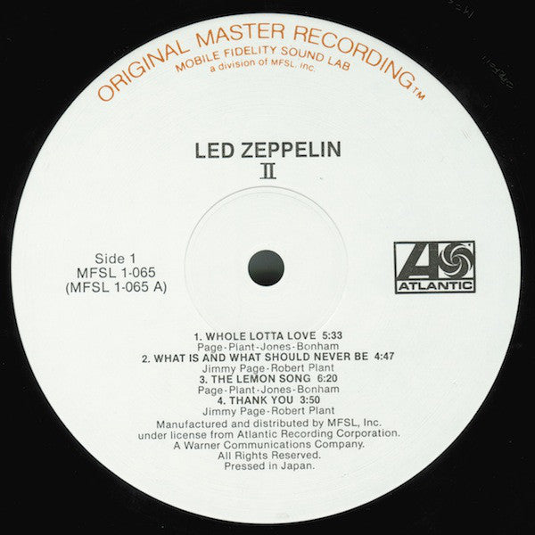 Led Zeppelin 2 Original Master Recording