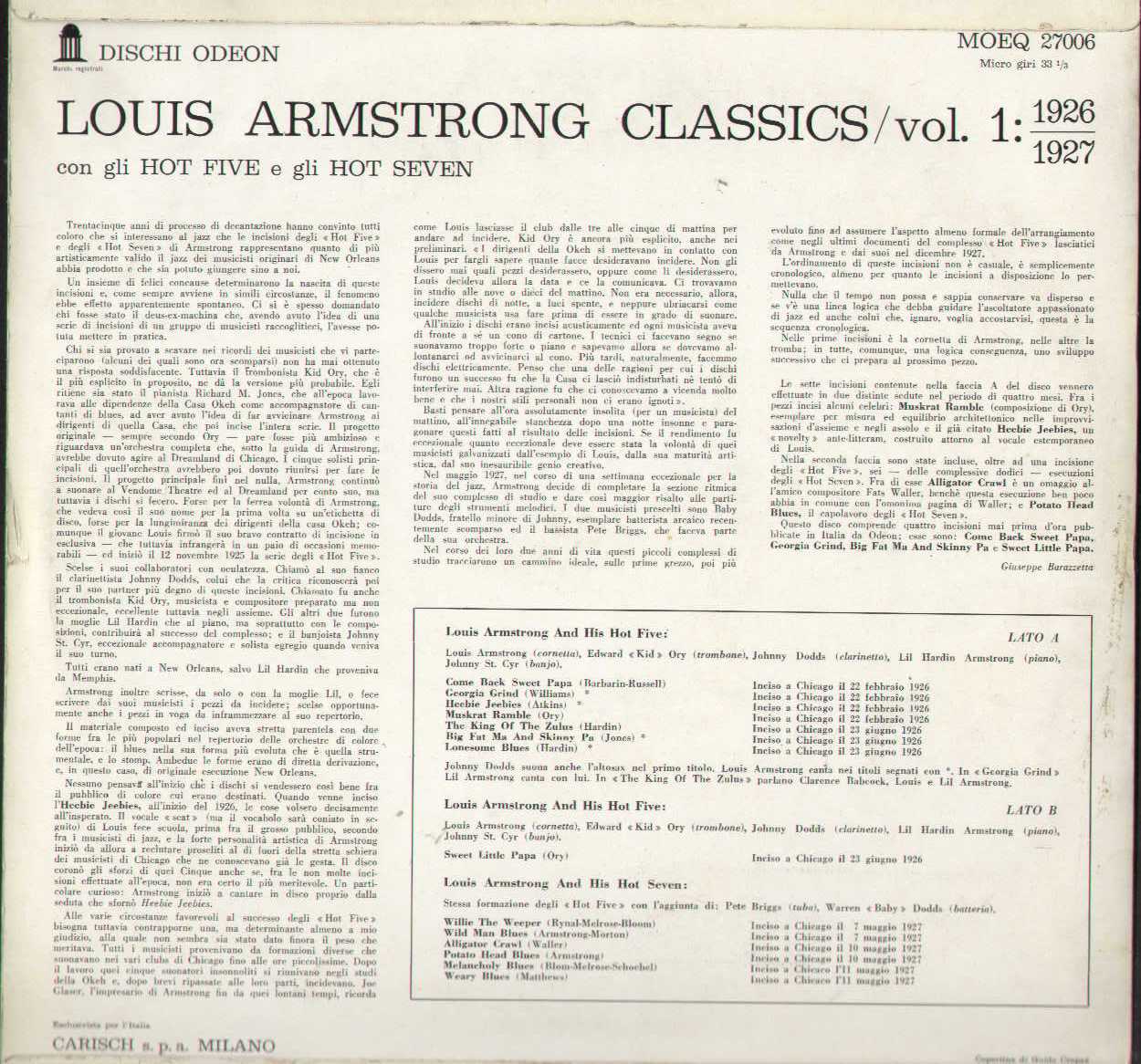 Classics Vol. 1 1926-1927