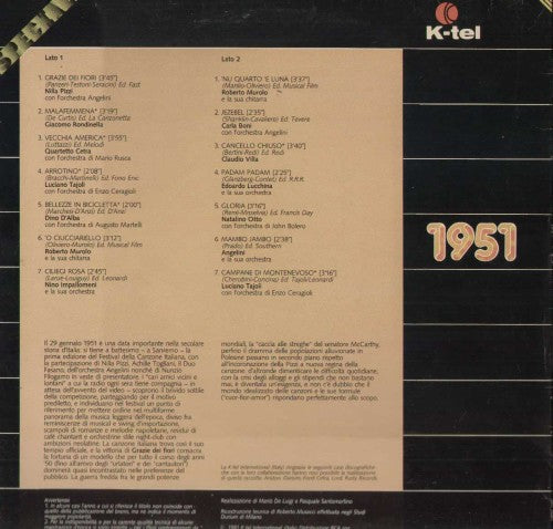 Canzoniere 50 - 1951