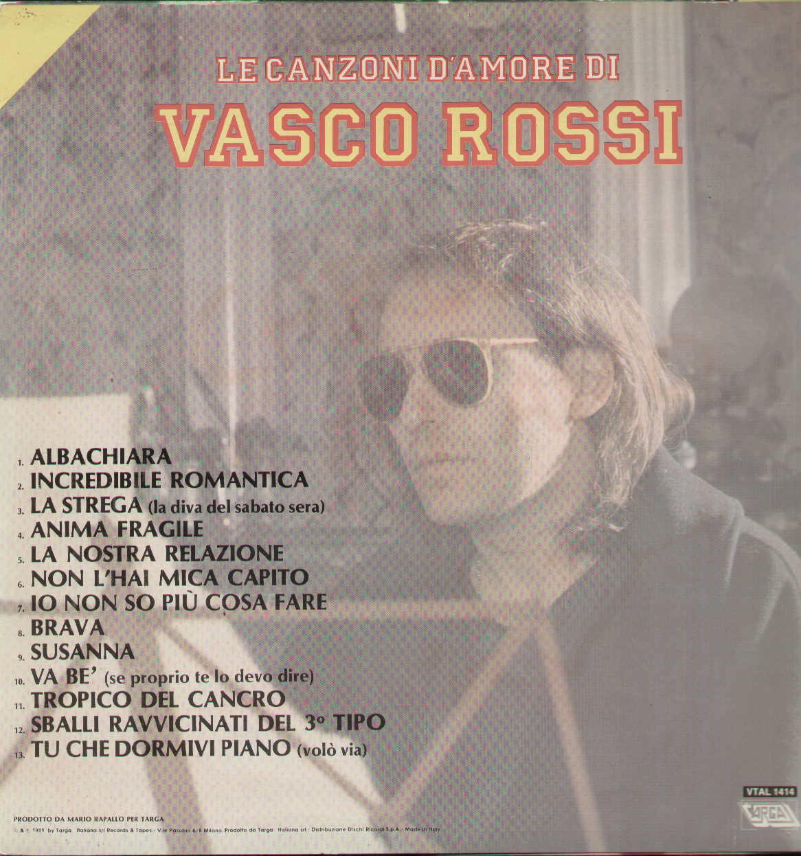 Le Canzoni D'amore Di Vasco Rossi