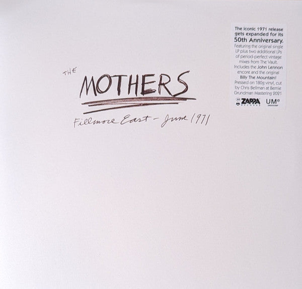 The Mothers 1971 Fillmore East 50th Anniversary