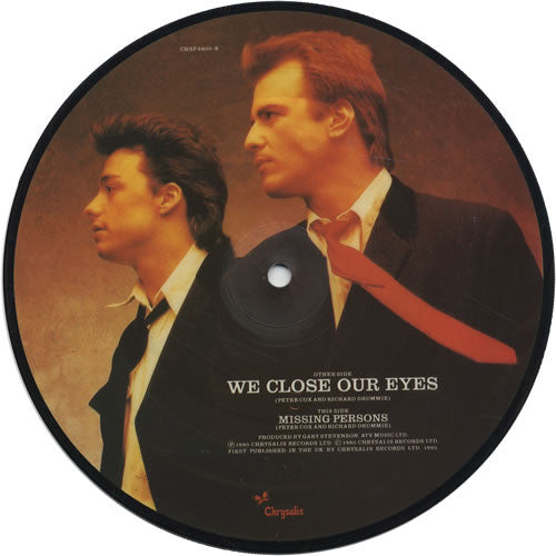 We Close Our Eyes / Missing Persons PICTURE DISC