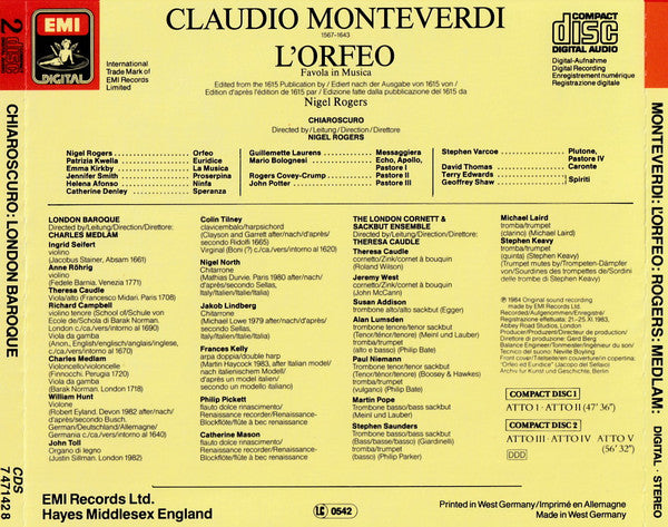L'Orfeo - Favola In Musica