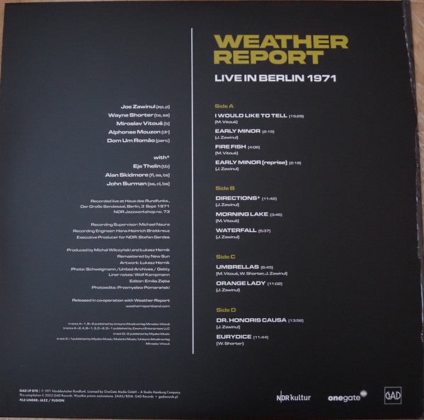 Live In Berlin 1971 Limited Edition RSD