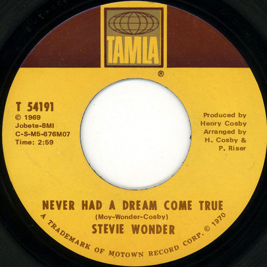 Never Had A Dream Come True / Somebody Knows, Somebody Cares